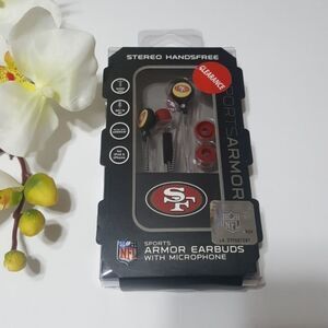 NFL Sport San Francisco Stereo HandsFree Earbuds🎈